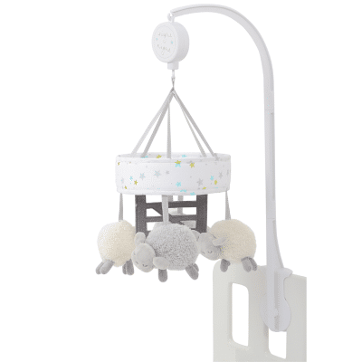 Silver Cloud Counting Sheep Cot Mobile