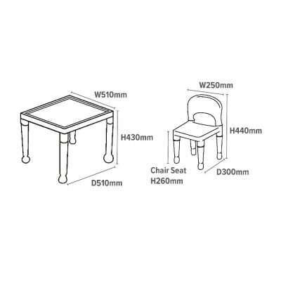 Liberty House Toys White Table and Chairs