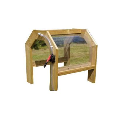 Children's Outdoor Wooden Water Tunnel