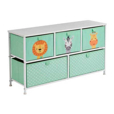 Alternative view of Liberty House Toys Jungle 5 Drawer Kids Storage Chest