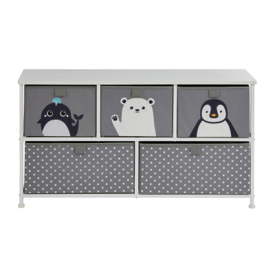 Liberty House Toys Arctic 5 Drawer Kids Storage Chest - Image 5
