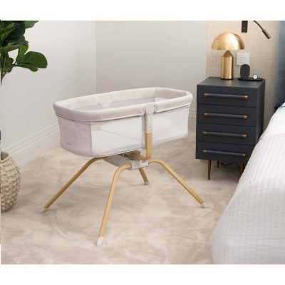 Babymore Air Motion Gliding Crib - Cream