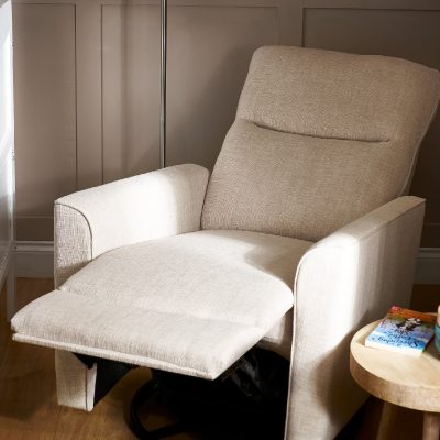 Alternative view of Obaby Savannah Swivel Glider Recliner Chair Oatmeal