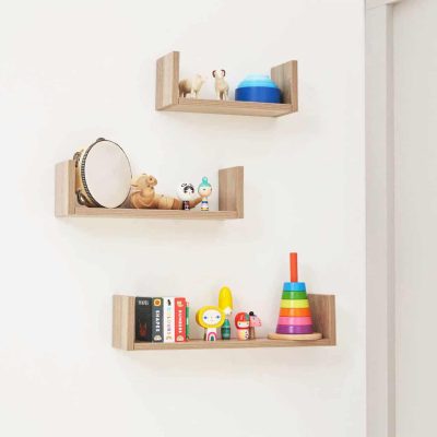 Tutti Bambini Modena Nursery Room Set of 3 Shelves - Oak