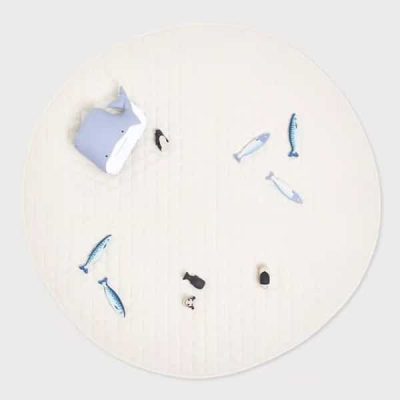 Little Green Sheep Playmat - Linen
