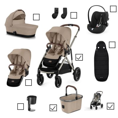 Cybex Gazelle S Travel System Builder - Almond Beige