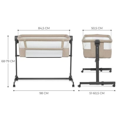 Kinderkraft Co-sleeper cot NESTE UP 2 Beige