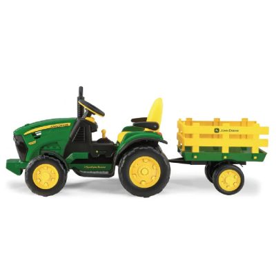 Peg Perego John Deere Ground Force With Trailer - Image 3