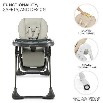 Kinderkraft High chair 2in1 TUMMIE Grey