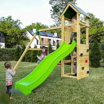 Shire Outdoor Climbing Frame Playfort Swing and Slide Set - Charly