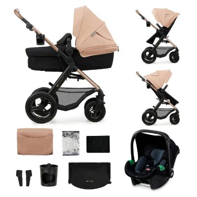 KinderKraft Travel System 3in1 MOOV 2 AIR Sand Beige