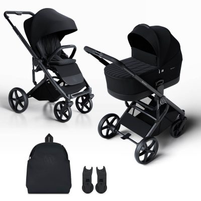 Avionaut Sirius 2in1 Pram with Accessories - Black 2