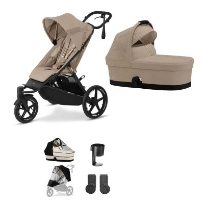 Cybex Avi Spin Pram Bundle Almond Beige