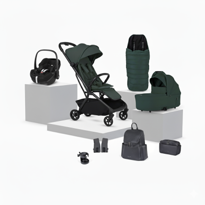 Silver Cross Nia Pebble 360 Pro2 Travel System with Accessories - Conifer