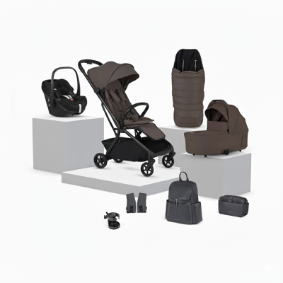 Silver Cross Nia Pebble 360 Pro2 Travel System with Accessories - Chocolate