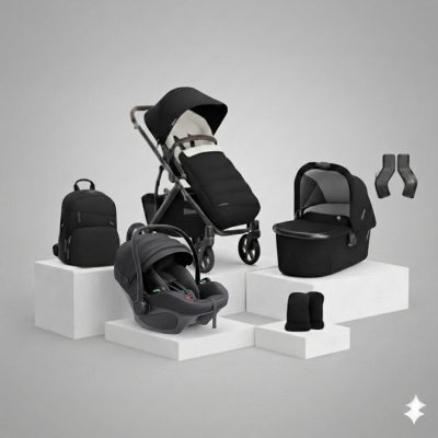 UPPAbaby VISTA V3 Avionaut Pixel 3 Travel System plus Accessories Bundle - Jake