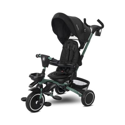 Lorelli Childrens Folding Tricycle with 360 Rotation Freccia - Black Green