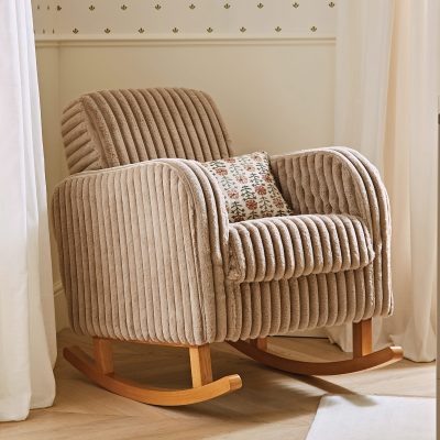 Cuddleco Etta Nursing Chair - Faux Fur Mink