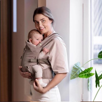 Voksi Huddle Zip On Baby Carrier - Clay
